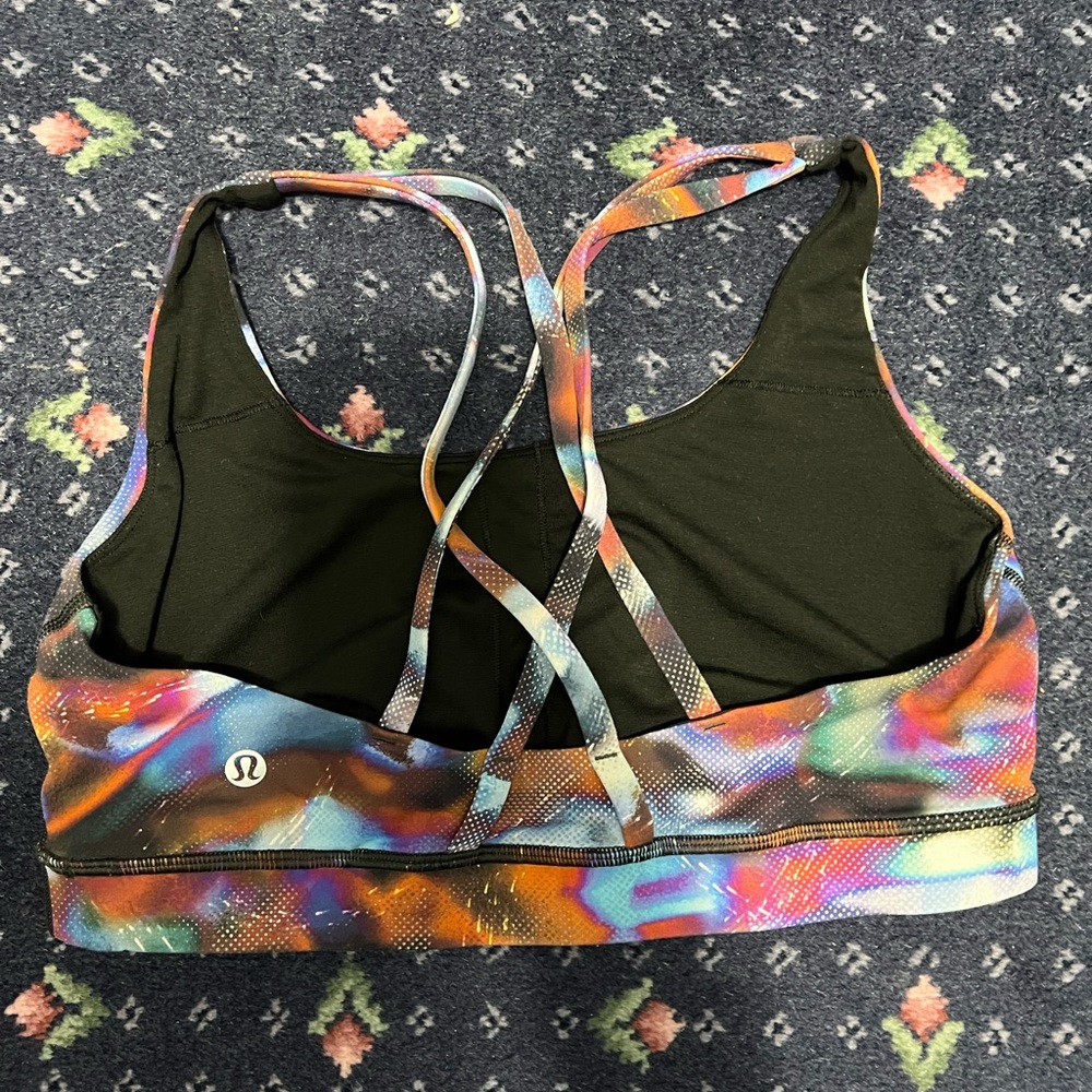 Lululemon sports bra size 8 blue galaxy - Picture 3 of 3